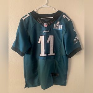 Mens Eagles Carson Wentz Superbowl Jersey- size M